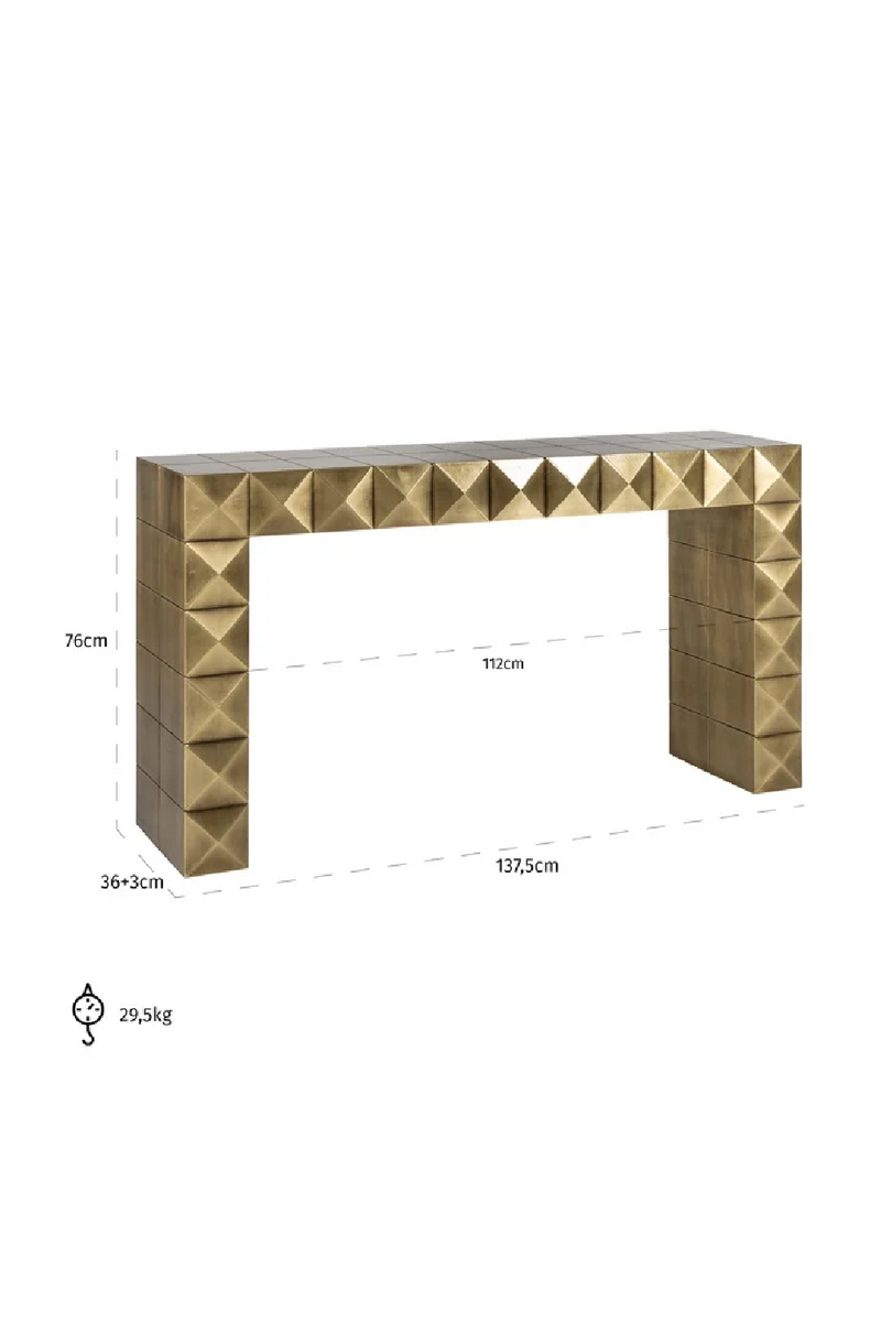 Gold Modern Console | OROA Collada | Woodfurniture.com