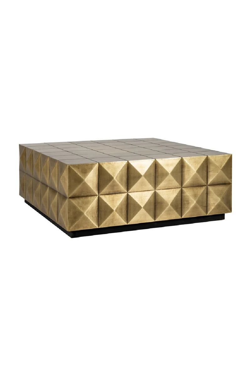 Gold Faceted Coffee Table | OROA Collada | Woodfurniture.com