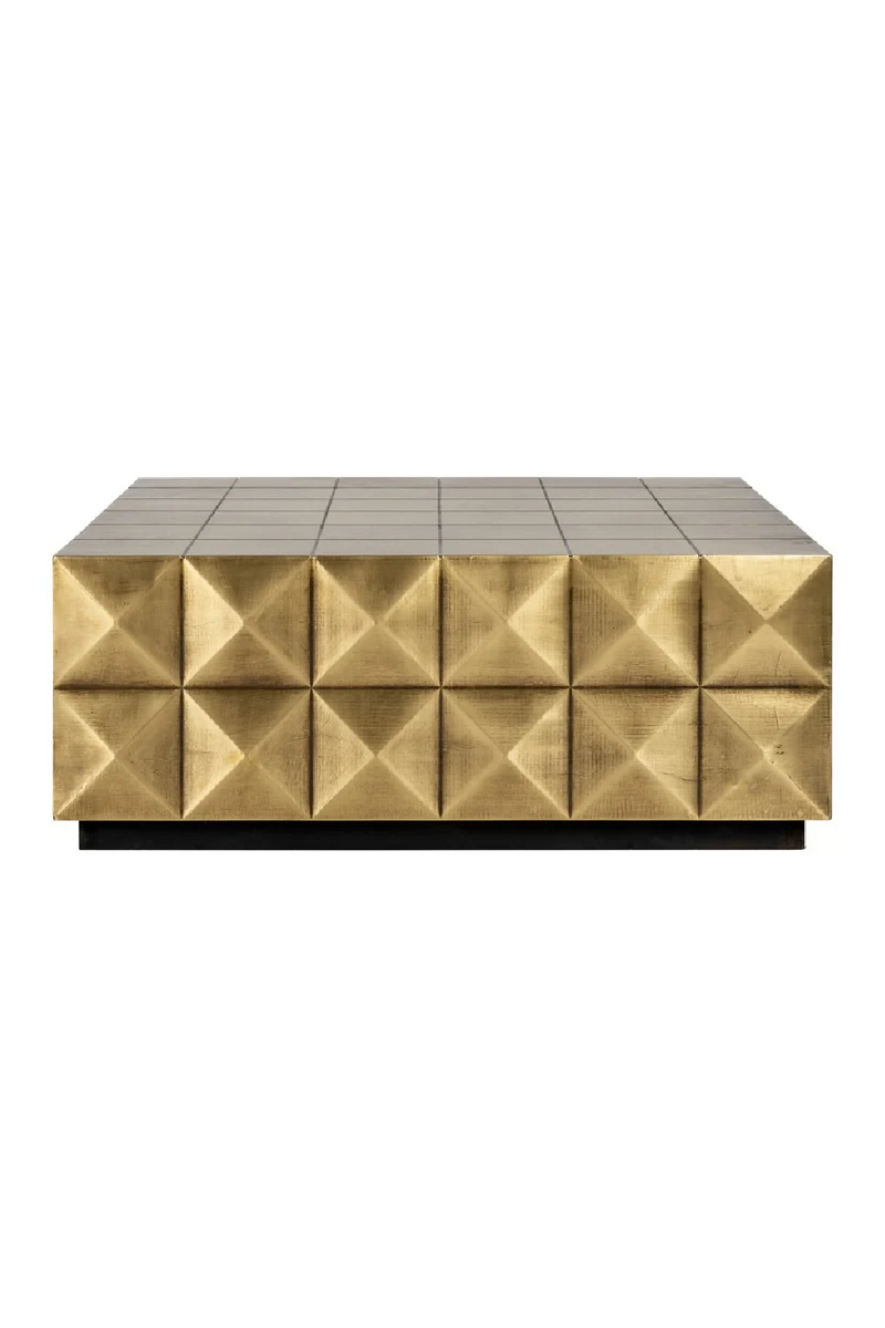 Gold Faceted Coffee Table | OROA Collada | Woodfurniture.com