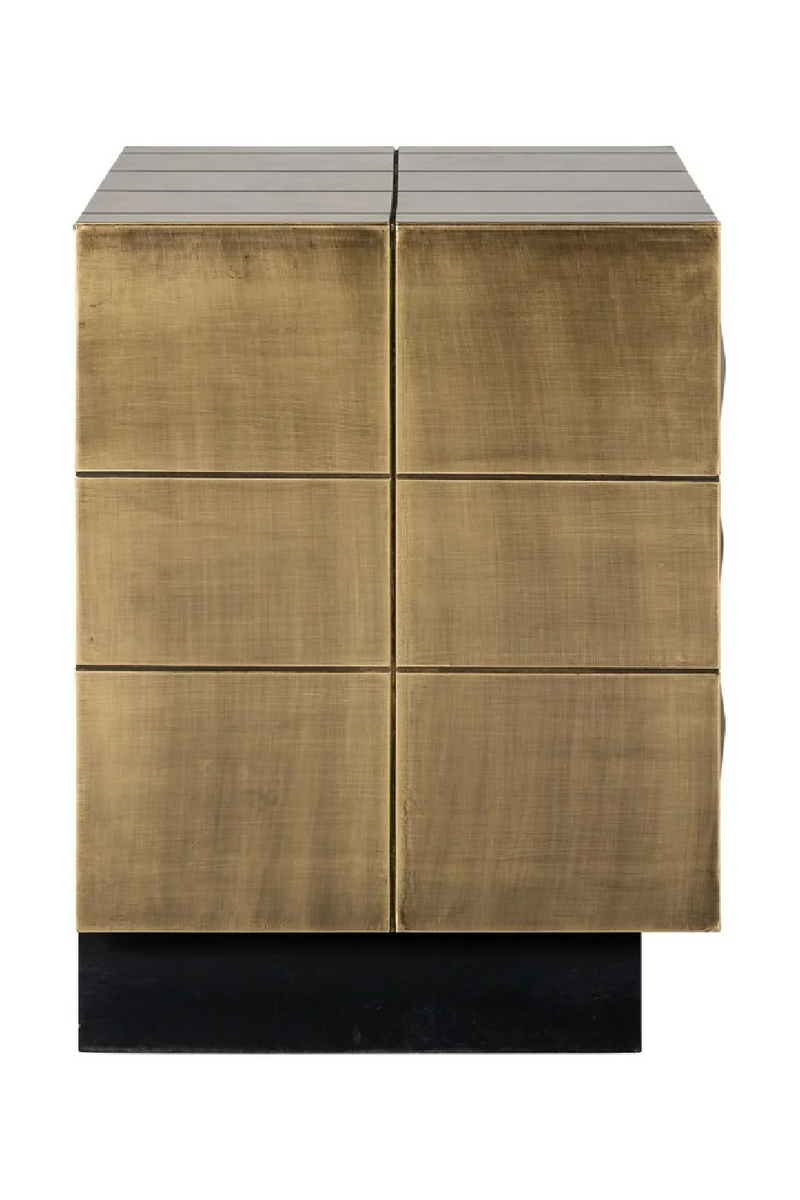 Gold Faceted Cabinet | OROA Collada | woodfurniture.com