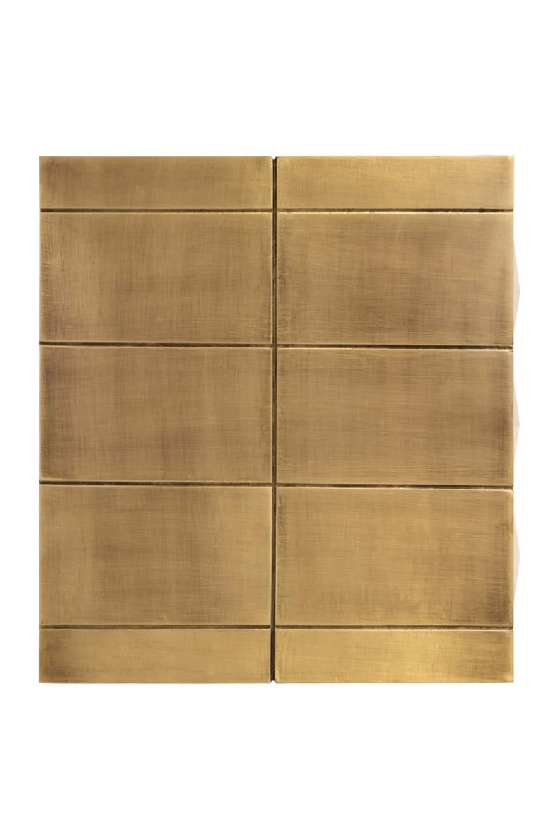 Gold Faceted Cabinet | OROA Collada | woodfurniture.com