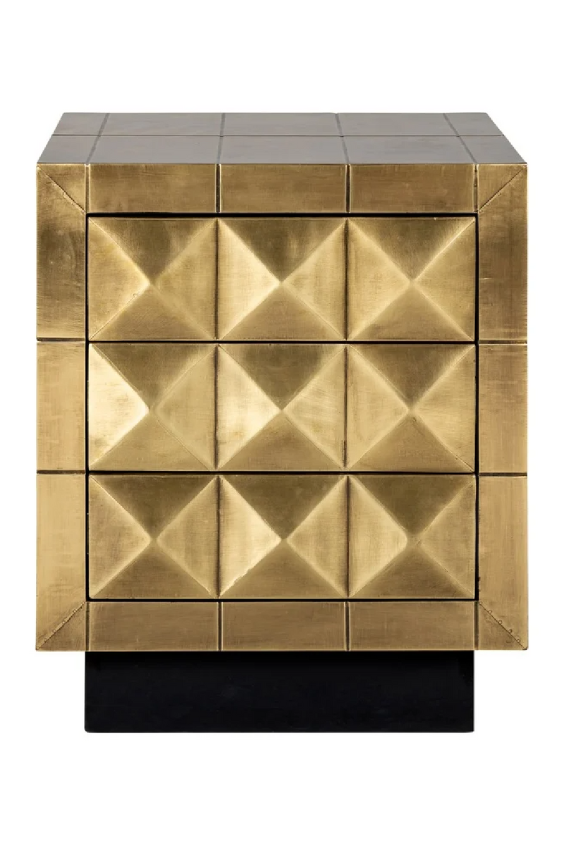 Gold Faceted Cabinet | OROA Collada | woodfurniture.com