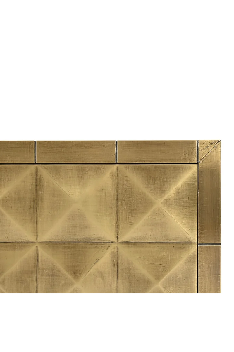 Gold Faceted TV Unit | OROA Collada | woodfurniture.com