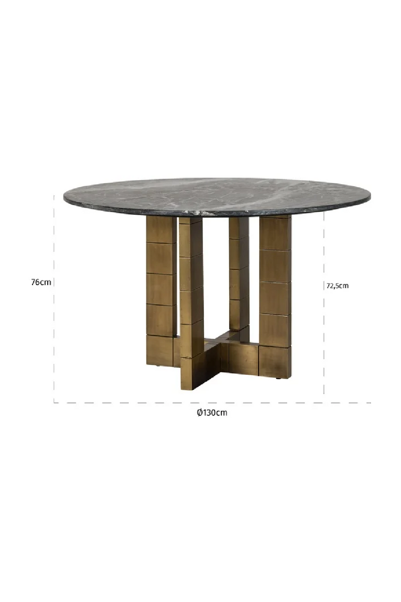 Round Marble Dining Table | OROA Collada | Woodfurniture.com