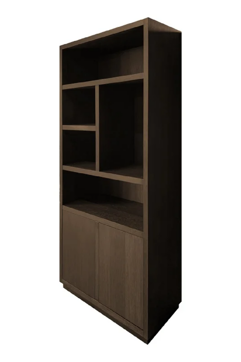 Brown Oak Bookcase | OROA Oakura | Woodfurniture.com