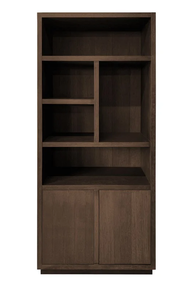 Brown Oak Bookcase | OROA Oakura | Woodfurniture.com