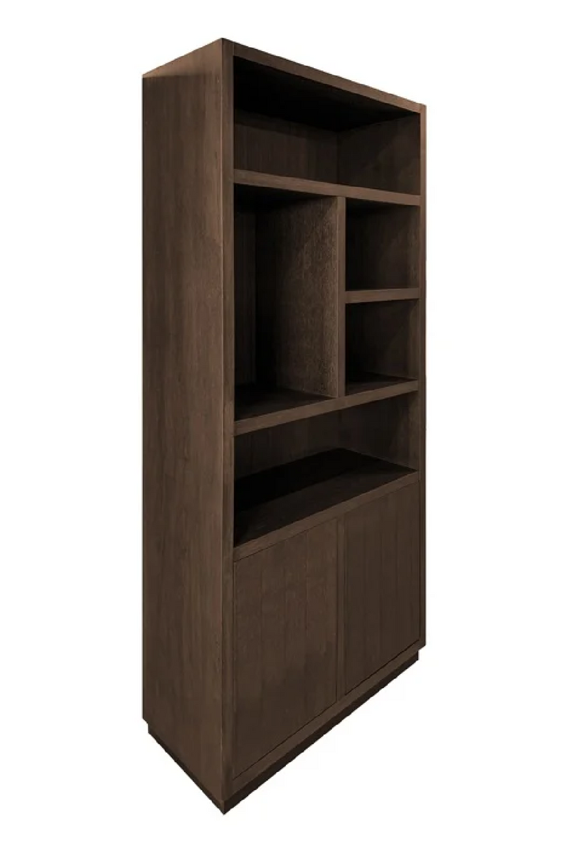 Brown Oak Bookcase | OROA Oakura | Woodfurniture.com