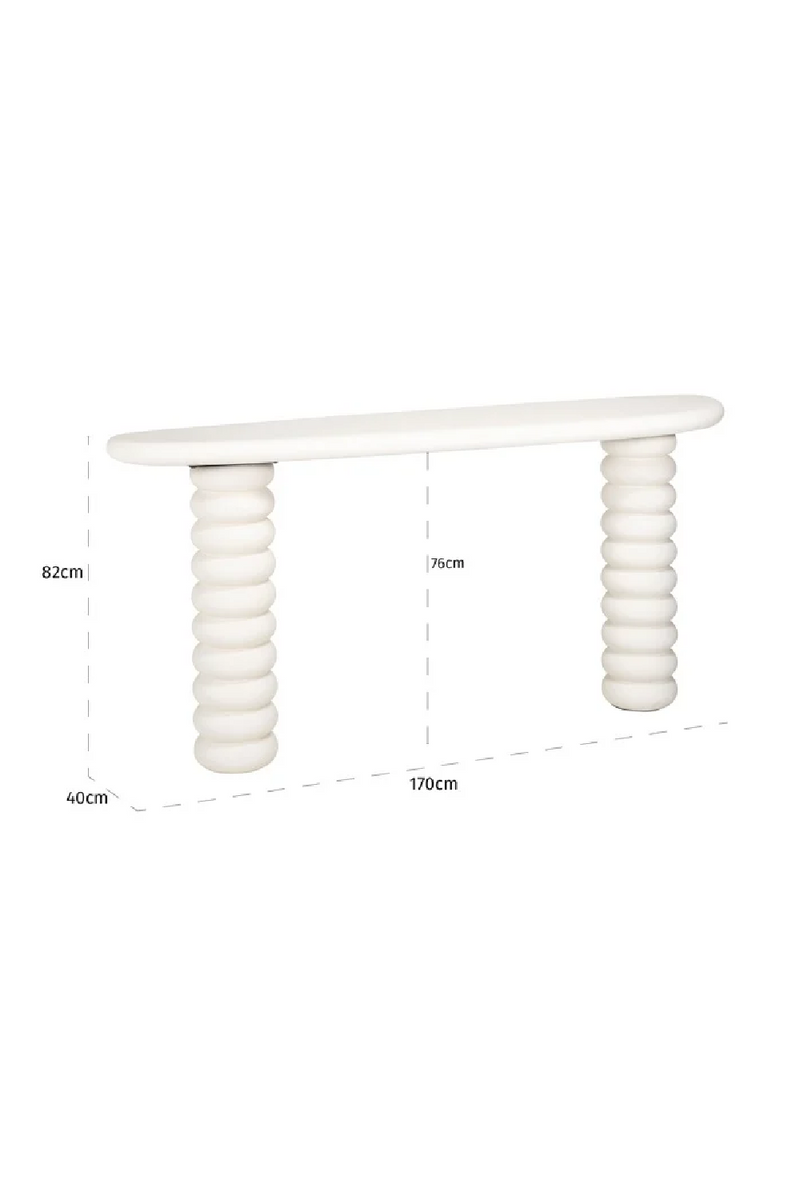 White Modern Console | OROA Bloomstone | Woodfurniture.com