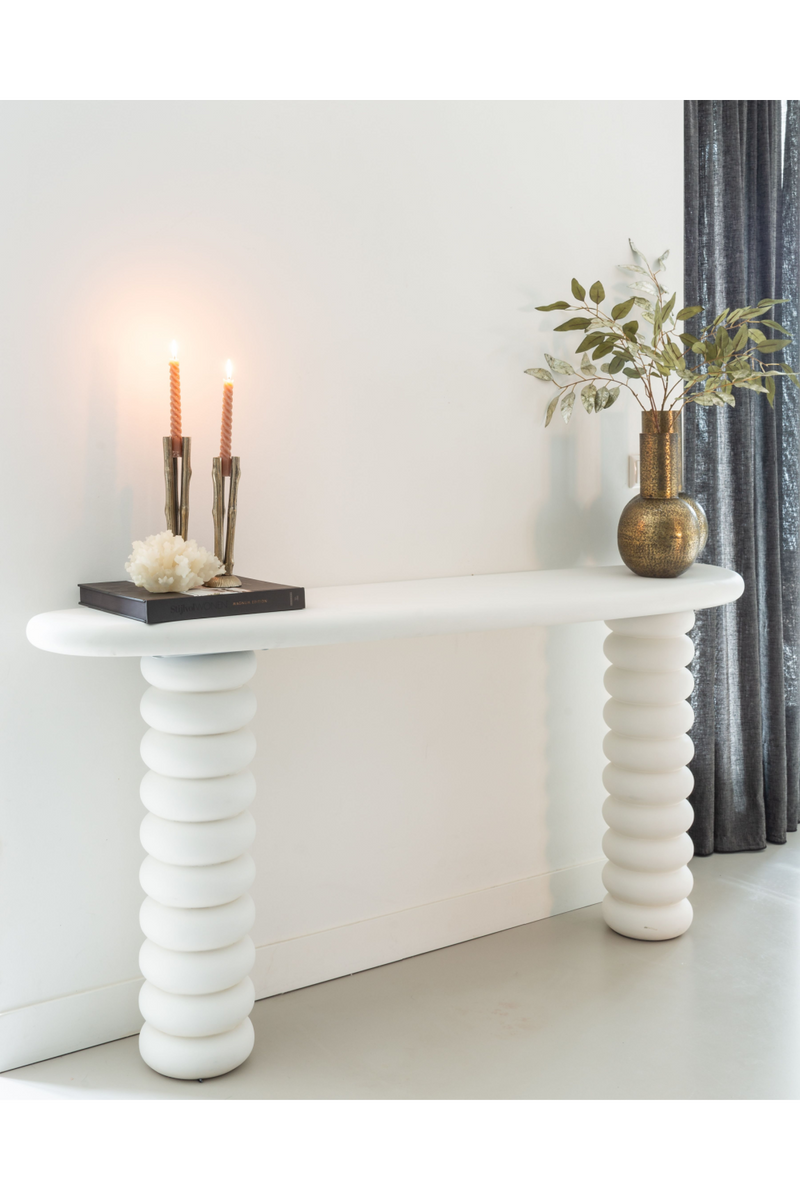 White Modern Console | OROA Bloomstone | Woodfurniture.com