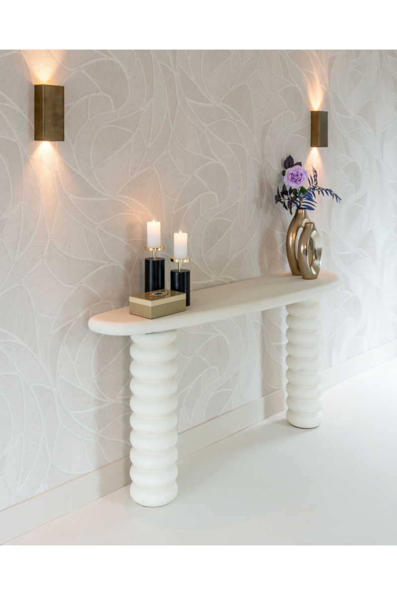 White Modern Console | OROA Bloomstone | Woodfurniture.com