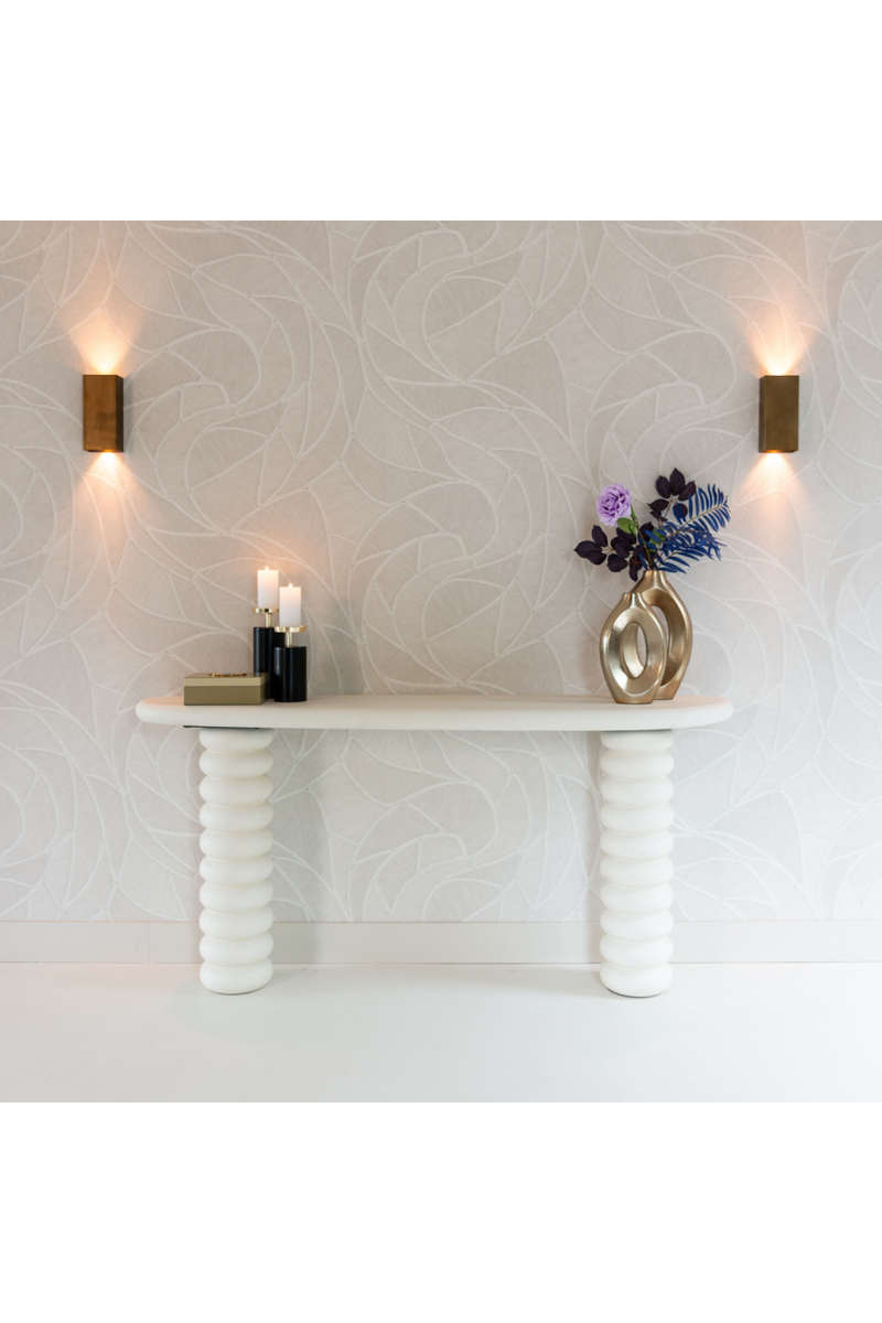 White Modern Console | OROA Bloomstone | Woodfurniture.com