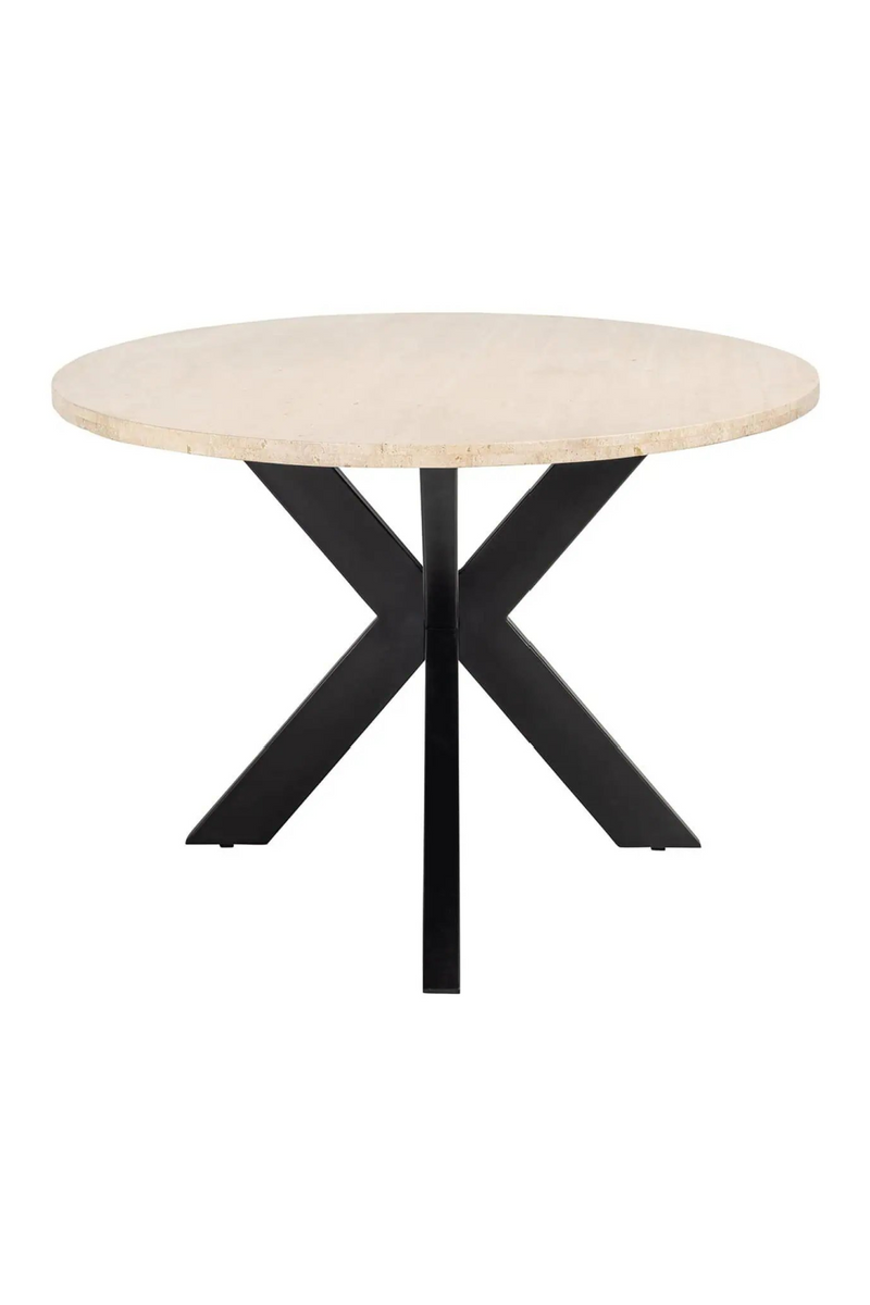 Oval Travertine Dining Table | OROA Avalon | Woodfurniture.com