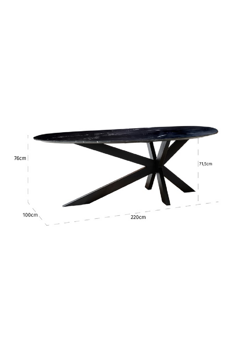 Marble Organic-Shaped Dining Table | OROA Trocadero | Woodfurniture.com