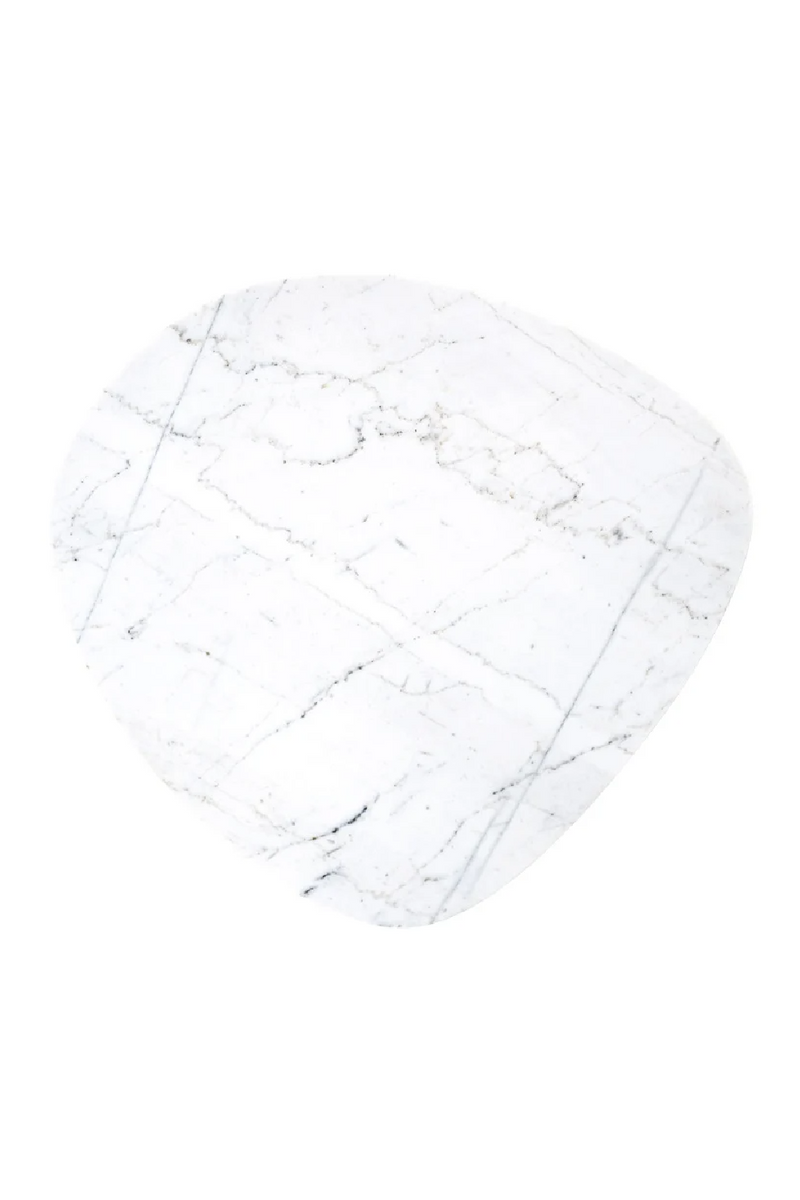 White Marble Side Table | OROA Trocadero | Woodfurniture.com