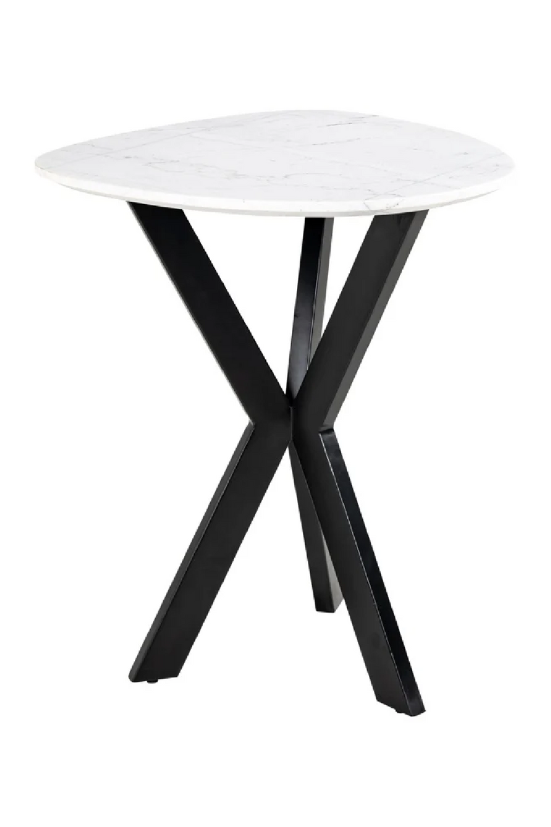 White Marble Side Table | OROA Trocadero | Woodfurniture.com