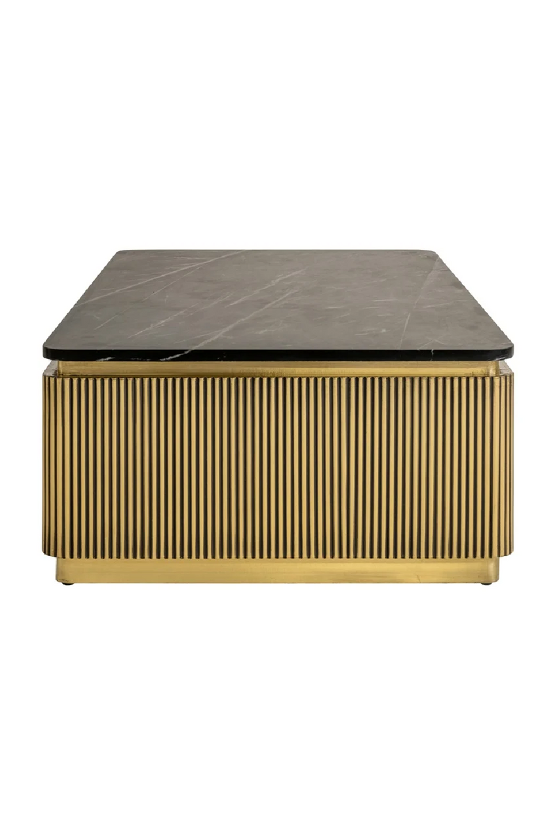 Gold Rectangular Coffee Table | OROA Ironville | Woodfurniture.com