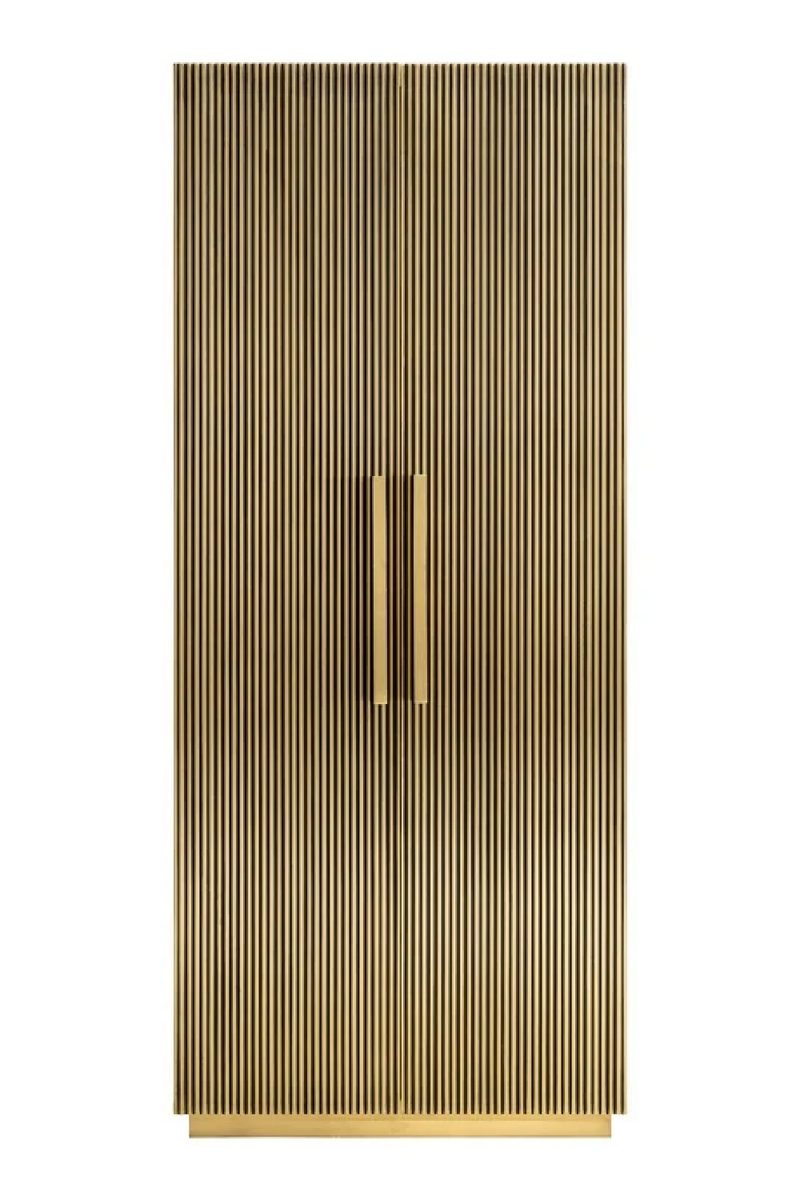 Gold 2-Door Cabinet | OROA Ironville | Woodfurniture.com