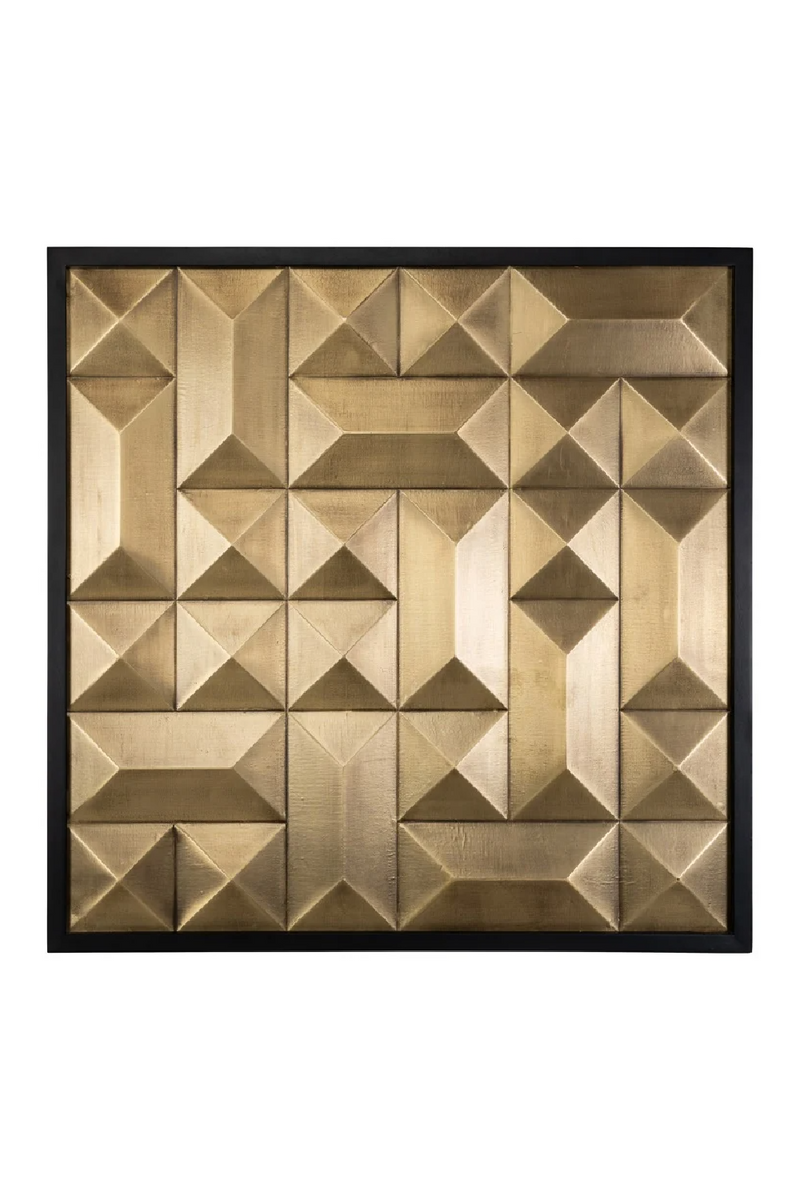 Gold Faceted Wall Art | OROA Tetro | woodfurniture.com