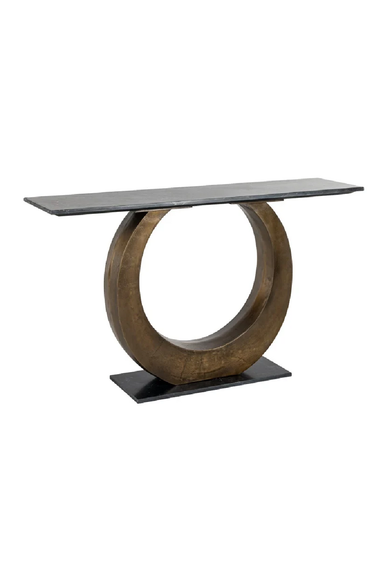 Aluminum Ring Console Table | OROA Luna | Woodfurniture.com