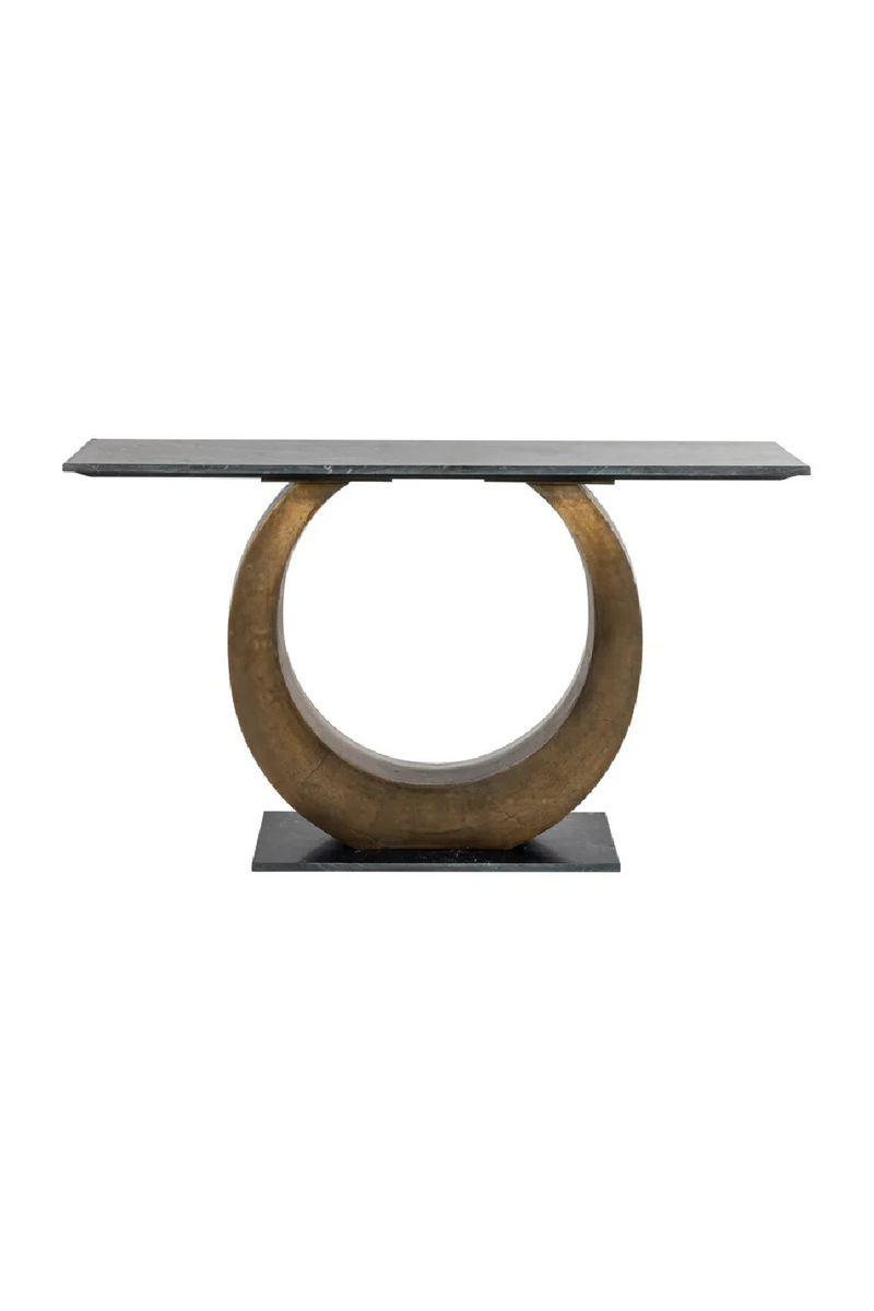 Aluminum Ring Console Table | OROA Luna | Woodfurniture.com