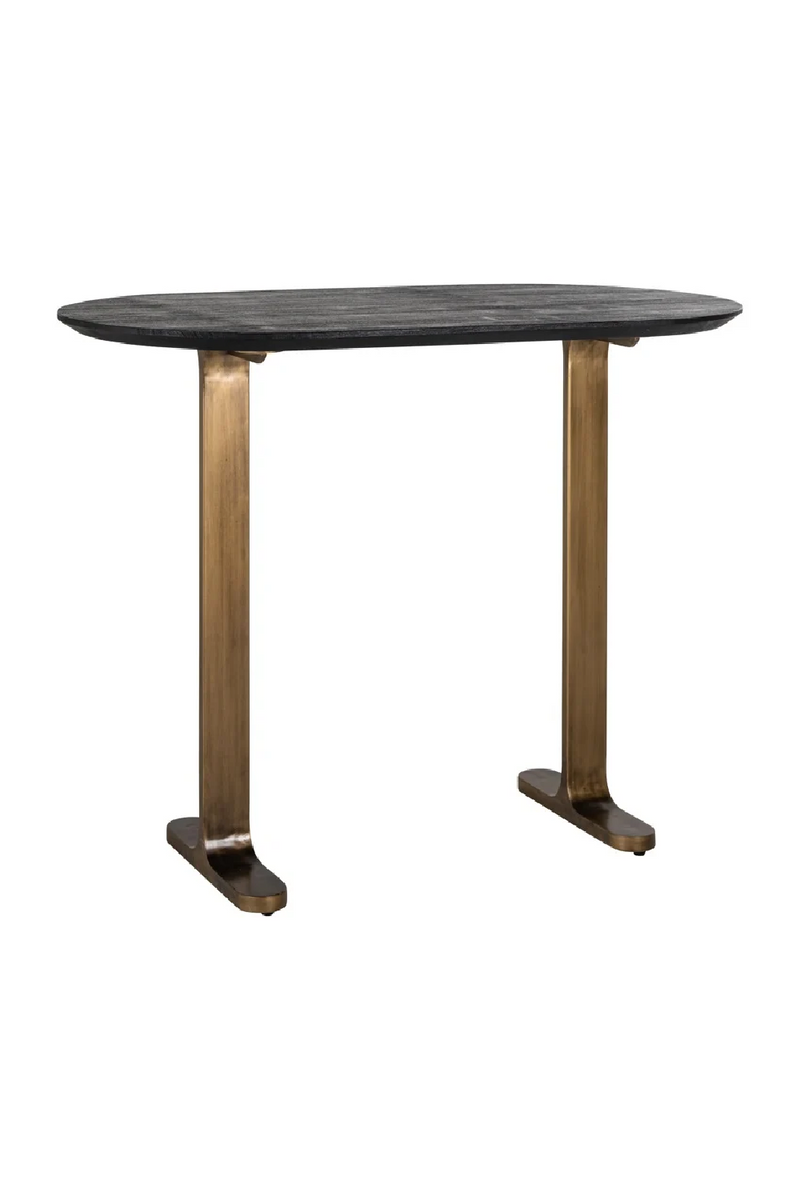 Oval Mango Wood Bar Table | OROA Revelin | Woodfurniture.com