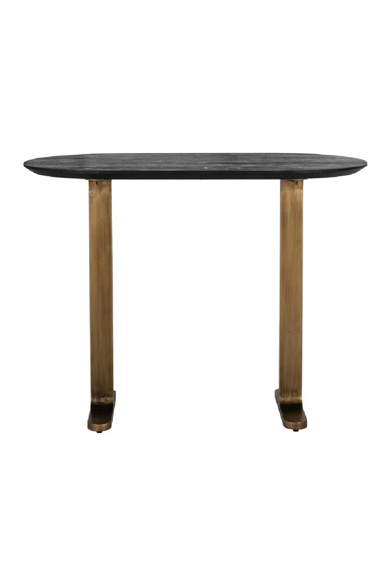 Oval Mango Wood Bar Table | OROA Revelin | Woodfurniture.com