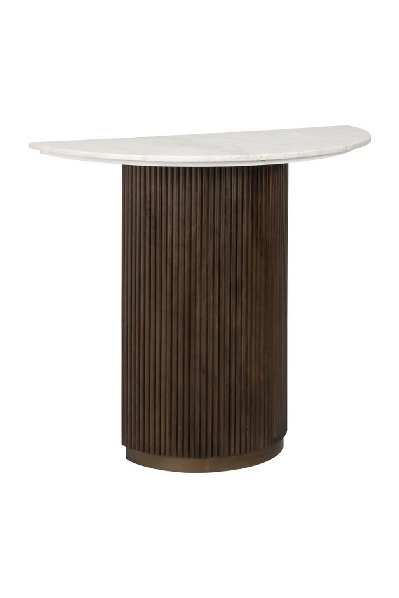 Semi-Circle Marble Console | OROA Mayfield | Woodfurniture.com