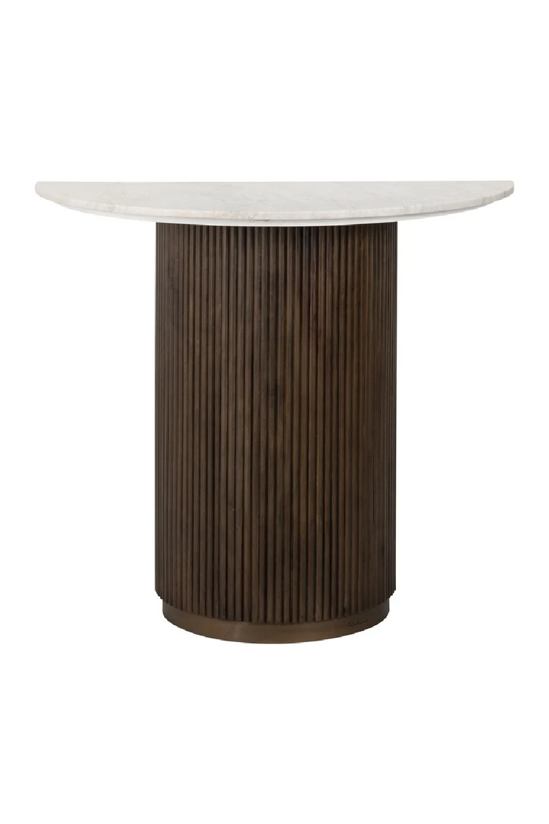 Semi-Circle Marble Console | OROA Mayfield | Woodfurniture.com