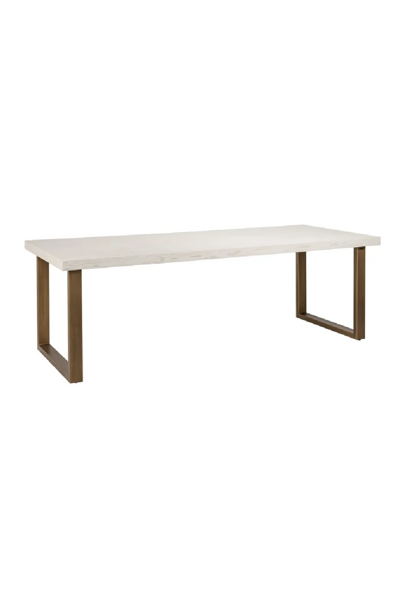 Cream Oak Dining Table | OROA Whitebone | Woodfurniture.com