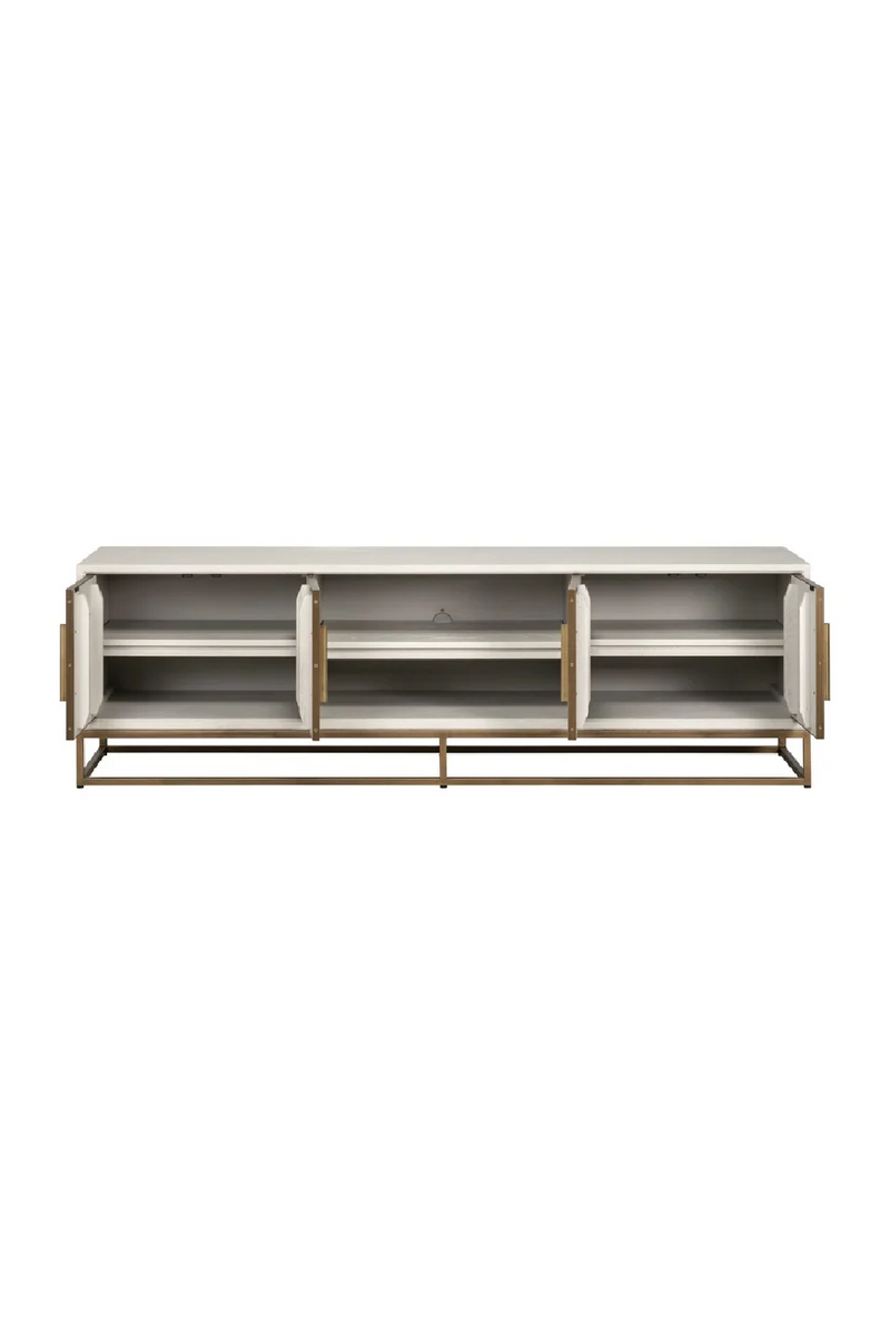 White Oak TV Unit | OROA Whitebone | Woodfurniture.com