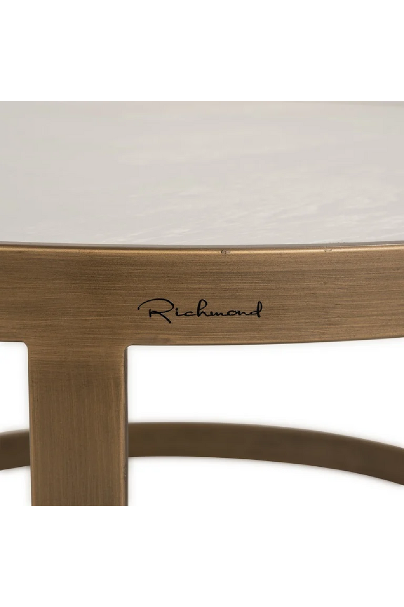 Round Nesting Coffee Table | OROA Whitebone | Woodfurniture.com