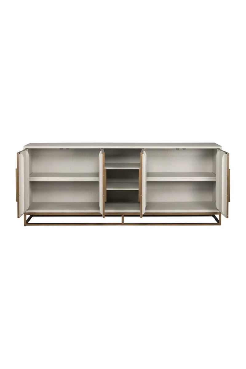 Oak 4-Door Sideboard | OROA Whitebone | Woodfurniture.com