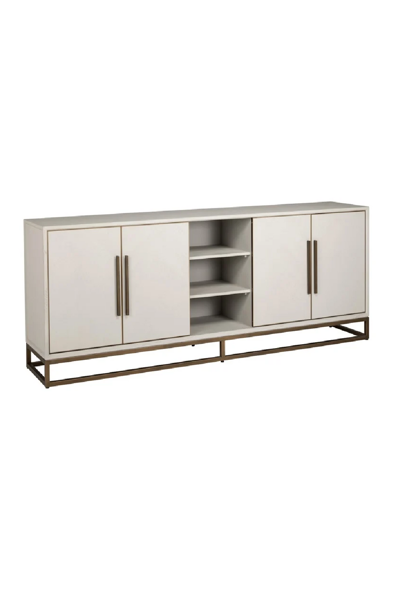 Oak 4-Door Sideboard | OROA Whitebone | Woodfurniture.com