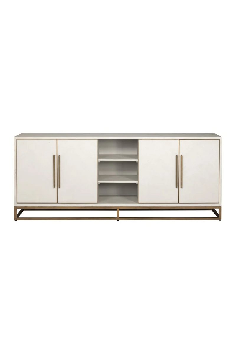 Oak 4-Door Sideboard | OROA Whitebone | Woodfurniture.com