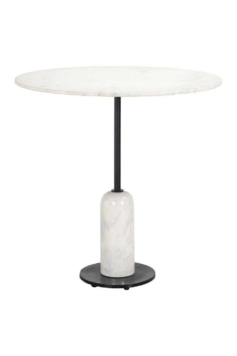 White Marble Pedestal Dining Table | OROA Jagger | Woodfurniture.com