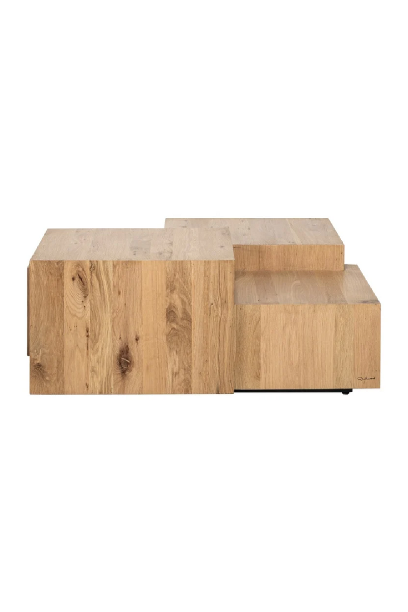 Oak Geometrical Coffee Table | OROA Lennox | Woodfurniture.com