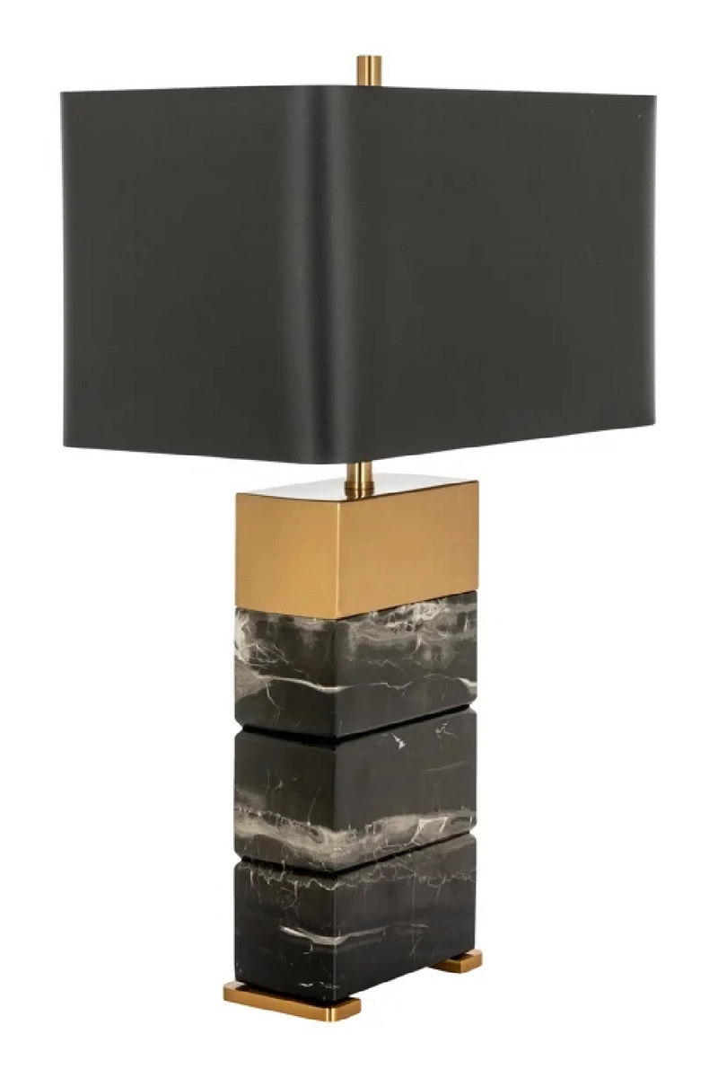 Black Marble Table Lamp | OROA Serena | Woodfurniture.com