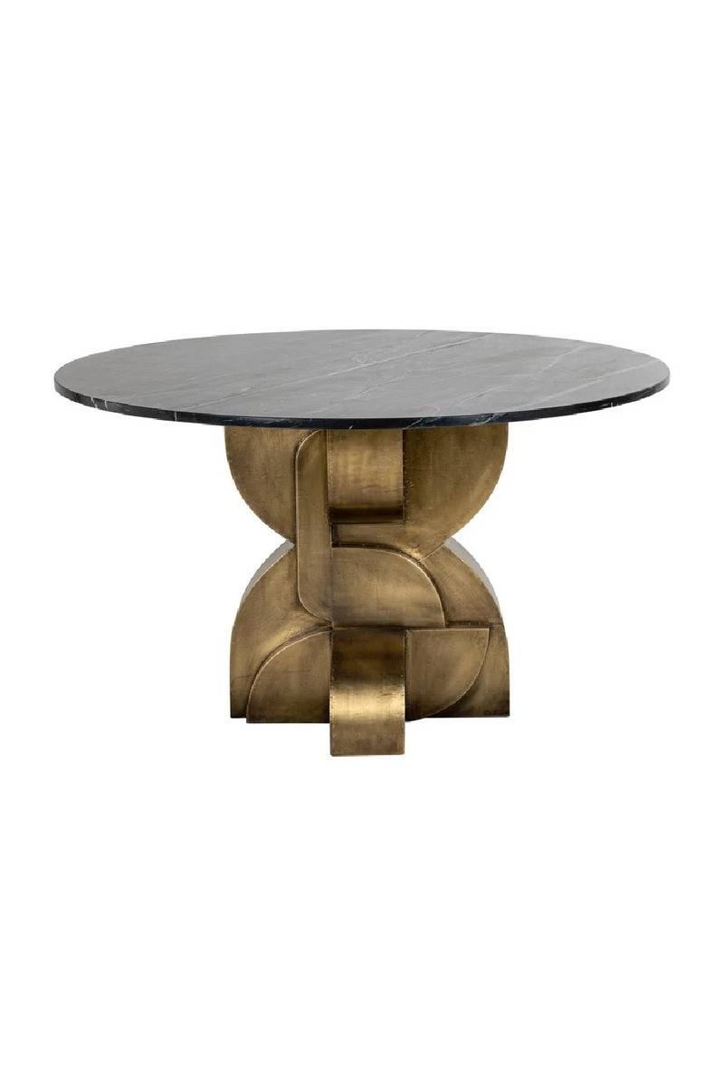 Marble Art Deco Dining Table | OROA Maddox | Woodfurniture.com