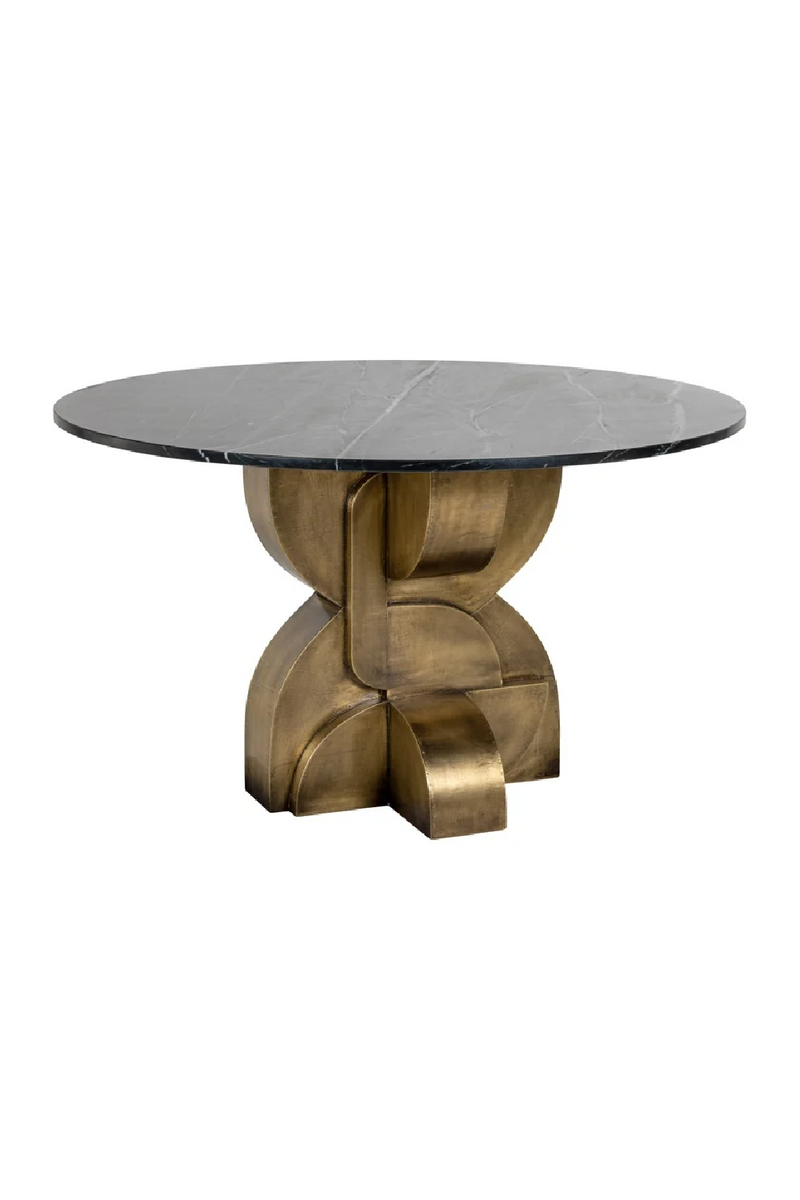 Marble Art Deco Dining Table | OROA Maddox | Woodfurniture.com