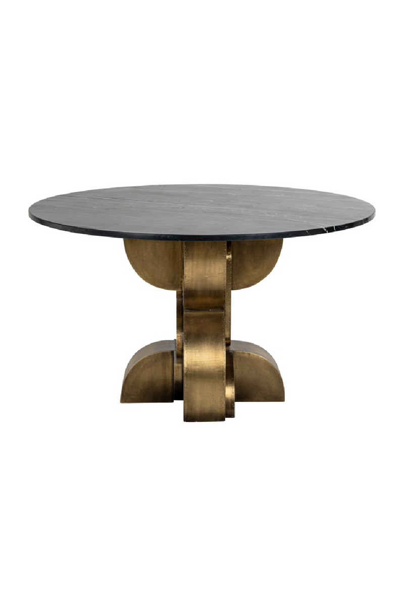 Marble Art Deco Dining Table | OROA Maddox | Woodfurniture.com