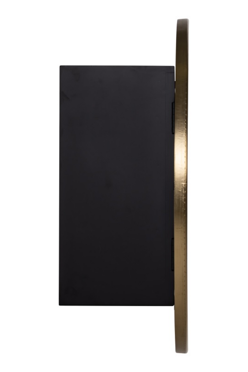 Circular Gold Wall Cabinet | OROA Bowie | Oroatrade.com