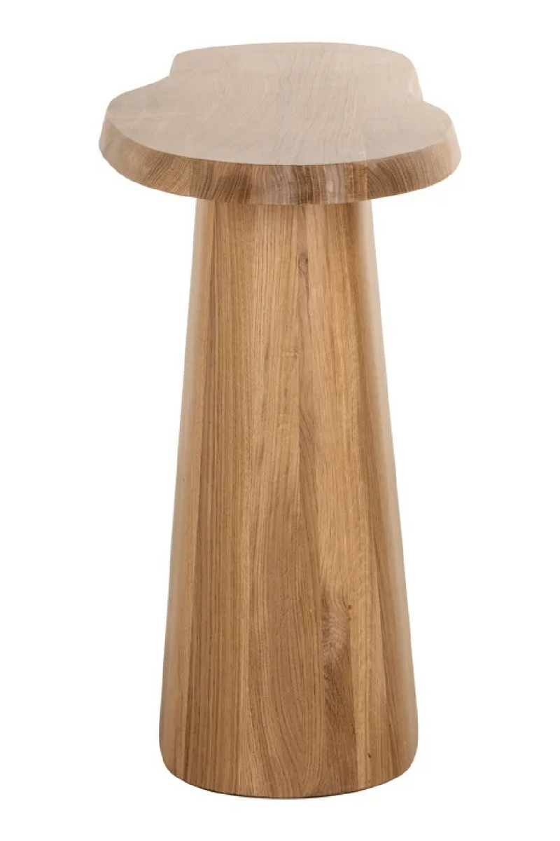 Oak Organic-Shaped Console | OROA Riva | Woodfurniture.com