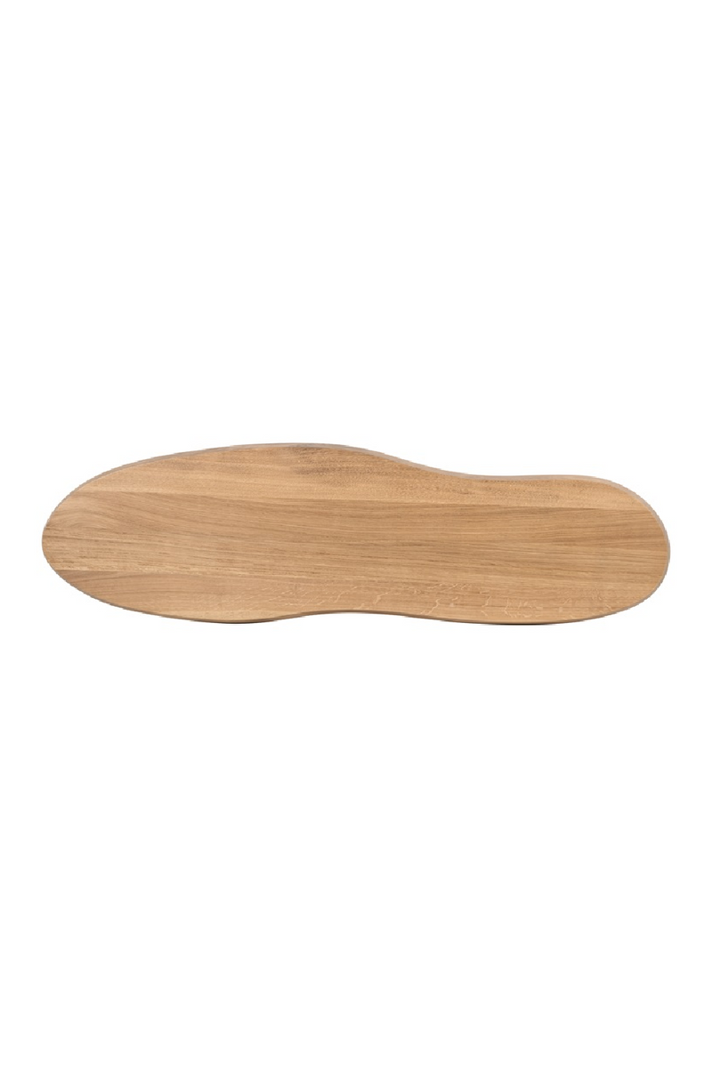 Oak Organic-Shaped Console | OROA Riva | Woodfurniture.com