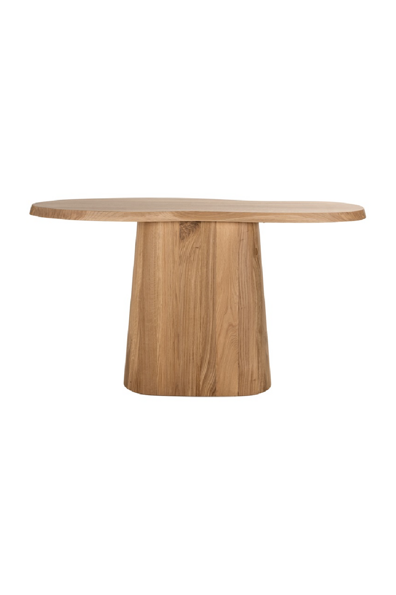 Oak Organic-Shaped Console | OROA Riva | Woodfurniture.com