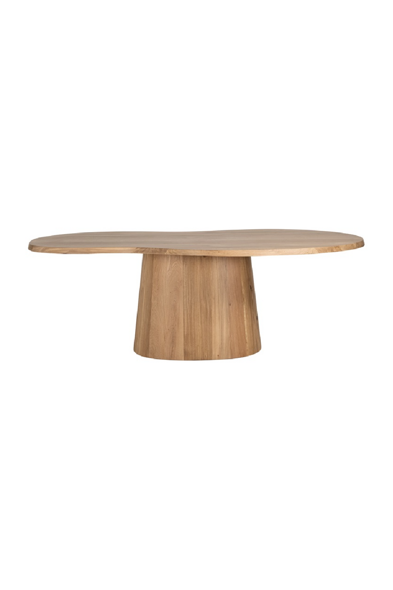 Oak Organic-Shaped Dining Table | OROA Riva | Woodfurniture.com