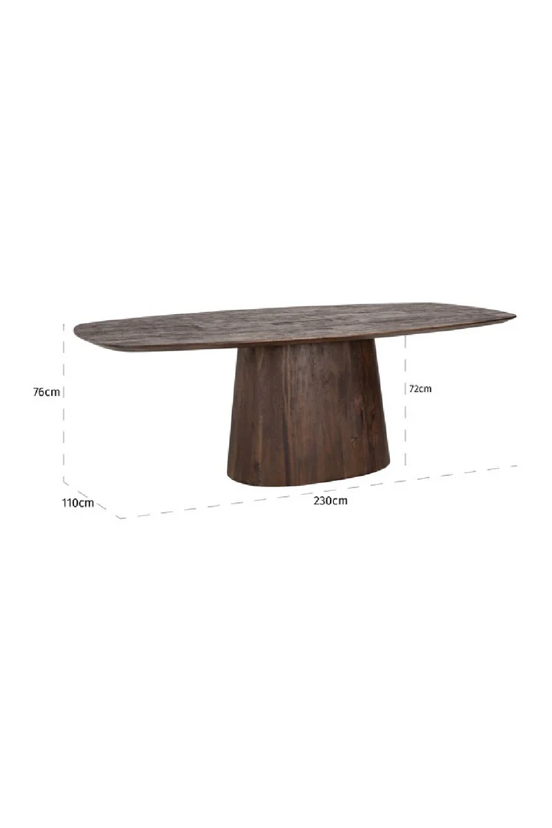 Wooden Oval Dining Table | OROA Alix | Woodfurniture.com