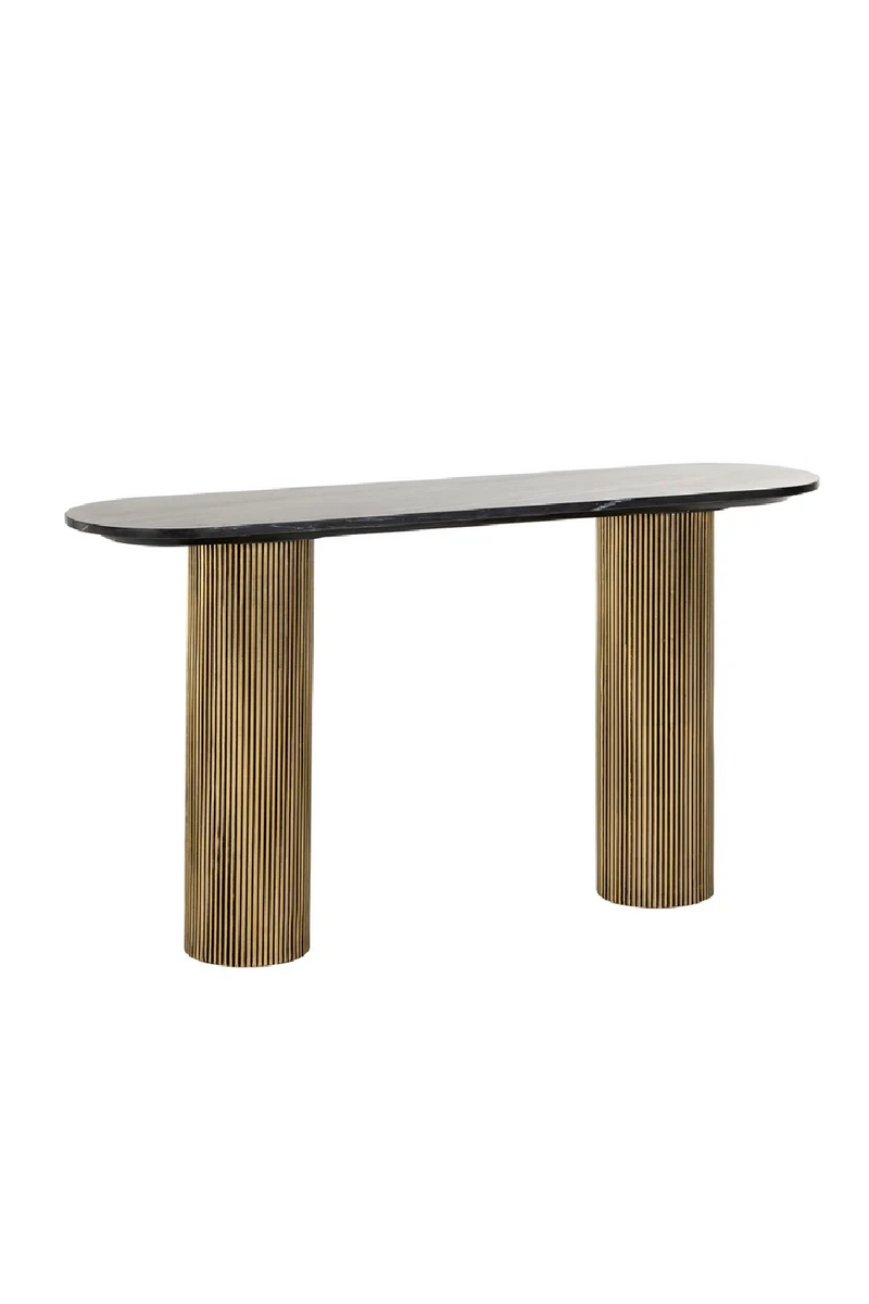 Black Marble Console Table | OROA Dayton | Woodfurniture.com