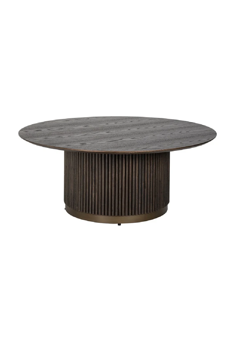 Round Wooden Coffee Table | OROA Luxor | Woodfurniture.com