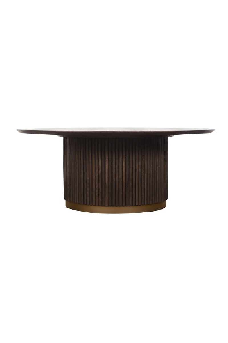 Round Wooden Coffee Table | OROA Luxor | Woodfurniture.com