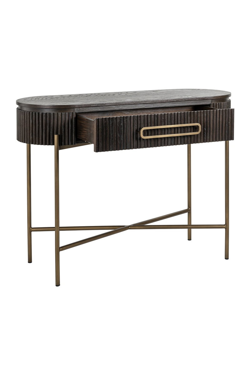 1-Drawer Oak Console Table | OROA Luxor | Woodfurniture.com 